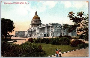 Vtg Washington DC The US Capitol Building 1910s View Old UNP Postcard