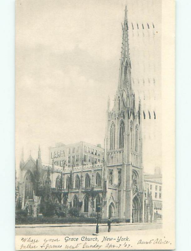 Pre-1907 GRACE CHURCH Manhattan New York NY Q2453