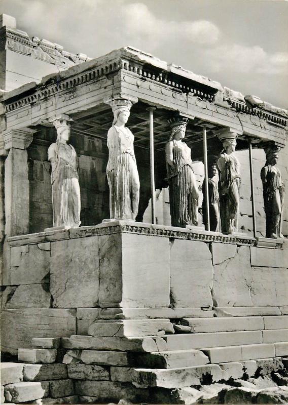 Greece Athens the South Hall of Erechtheum ( The Caryatides ) architecture