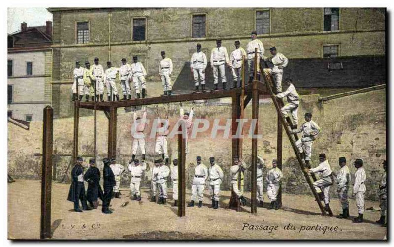 Old Postcard Army portico of Passage