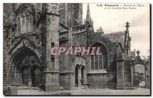 Old Postcard Penmarch The Church and Cemetery St. Nonain