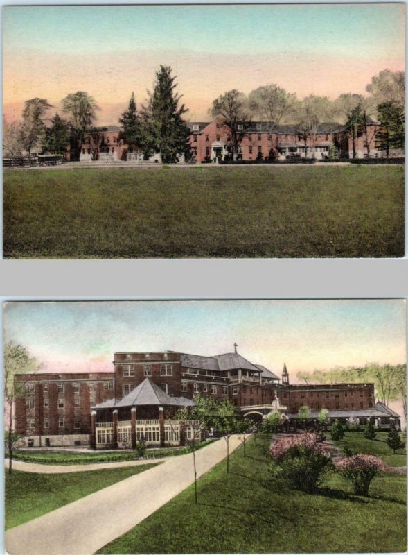 2 Postcards DENVILLE, New Jersey NJ  New Building ST. FRANCIS HEALTH RESORT