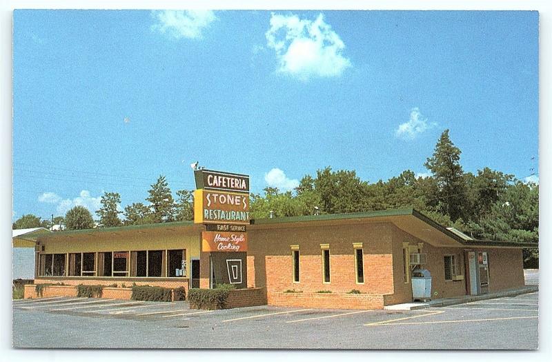 Postcard VA Christiansburg Stone's Cafeteria Restaurant R47 | United States  - Virginia - Other, Postcard / HipPostcard