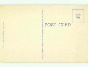 Unused Linen BRIDGE SCENE Fort Pierce Florida FL HQ9978