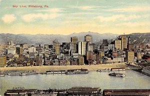 Sky Line Pittsburgh, Pennsylvania PA Postcard