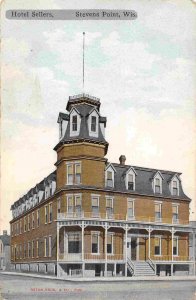 Hotel Sellers Stevens Point Wisconsin 1910c postcard