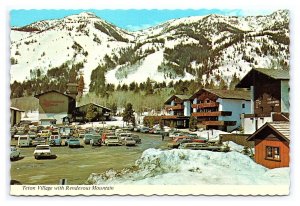 Teton Village Rendevous Mountain Jackson Hole WY Continental View Postcard