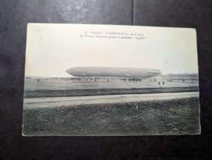Mint France Postcard Dirigible Airship A Luneville Zeppelin French Aviation