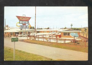 TULSA OKLAHOMA FRONTIER MOTEL SWIMMING POOL ADVERTISING VINTAGE OPSTCARD