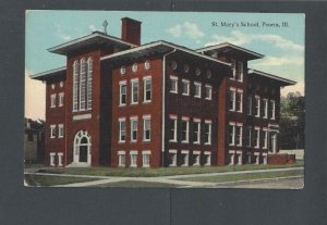 Ca 1900's Post Card Peoria IL St Marys School UDB Used Not Posted