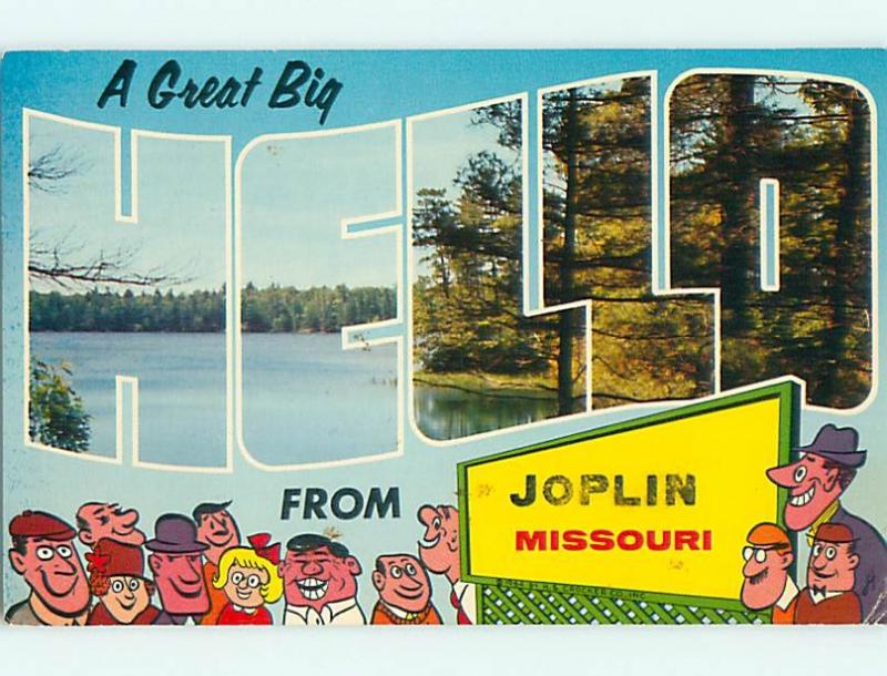 1985 Big Large Letters Joplin Missouri MO v4132