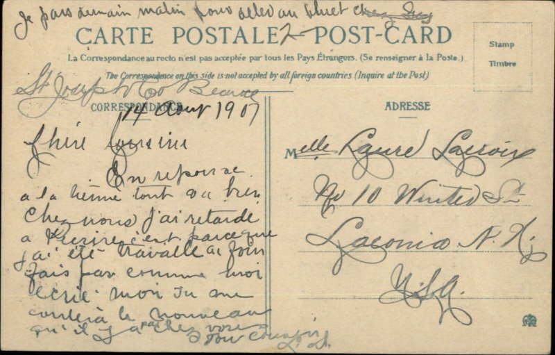 St. Joseph de Beauce Quebec Presbyterian Church c1910 Postcard