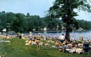 Bathing Beach At State Park in Lake Hopatcong, New Jersey