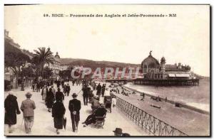 Old Postcard Nice Promenade des Anglais and Jetee Promenade