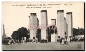 Old Postcard Arts Decoratifs Paris International Exhibition in 1925 Porte de ...