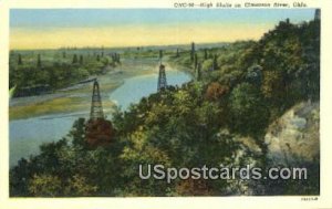 High Bluffs - Cimarron River, Oklahoma OK Postcard