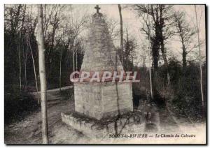 Old Postcard Boissy la Riviere The road to Calvary