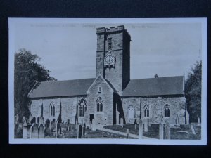 Channel Island JERSEY St Saviours Church - Old RP Plain Back Postcard