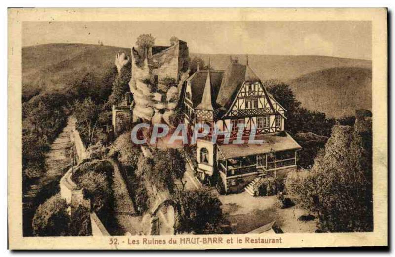 Old Postcard Ruins of High Barr and Restaurant