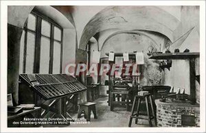 Postcard Modern Rekonstruierte Gutenberg Werkstatt