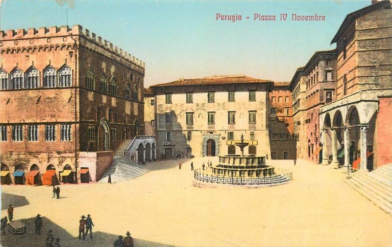 Lot 3 postcards Perrugia Italy