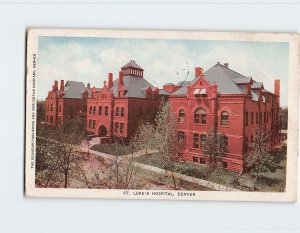 Postcard St. Luke's Hospital, Denver, Colorado