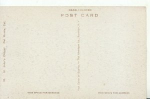 America Postcard - St John's Chapel - Del Monte - Ref 10076A