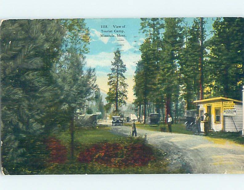 Divided-Back CABINS AT AUTO CAMPGROUND MOTEL Missoula Montana MT c3934