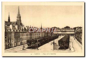 Old Postcard Nancy Place De La Carriere