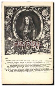 Old Postcard Louis Francois Armand du Plessis Vignerod Duc de Richelieu