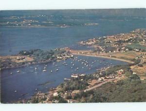 Pre-1980 AERIAL VIEW OF TOWN Bailey Island Maine ME n3249
