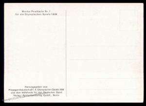 Germany 1936 Olympics Berlin Dietrich Eckart Theater Stadium Card 91313