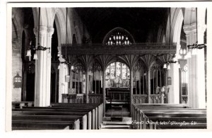 Real Photo Interior, All Saints Church, West Alvington, Gloucestershire, England