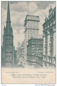 Lower Braodway, Trinity Church, American Society Building, New York, 00-10s