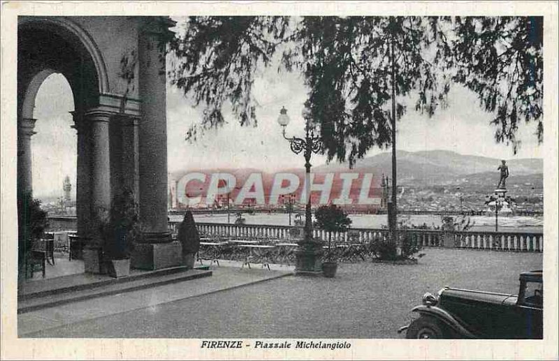 Postcard Old Plaza Michelangiolo Firenze
