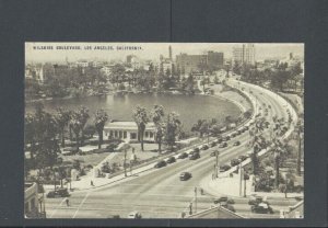Real Photo Post Card Los Angeles CA Wilshire Blvd Scenic View