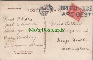 Genealogy Postcard - Collins, 29 Kings Road, Kings Heath, Birmingham  GL2159