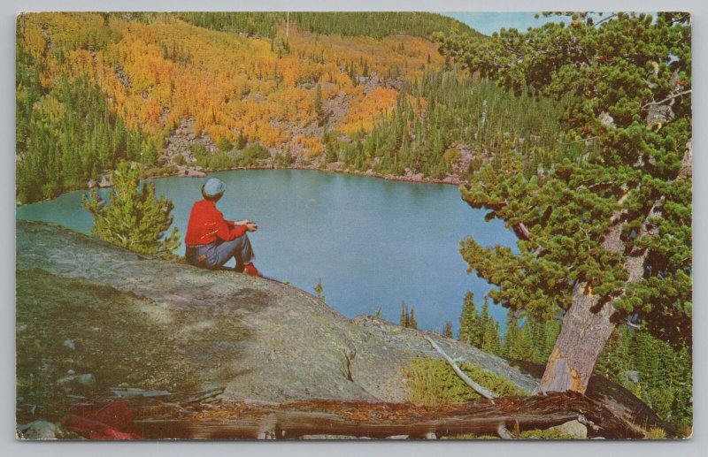Aspen Colorado~Come Back To Autumn In Rockies~Bear Lake~Vintage Postcard 