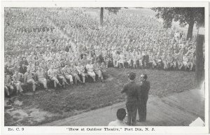 Show at Outdoor Theatre Army Fort Dix New Jersey Reception Center