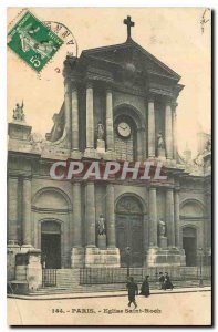 Old Postcard Paris Saint Roch Church