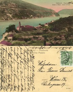 croatia, DUBROVNIK RAGUSA, Zaljev u Rieci, River Ombla (1910) Postcard