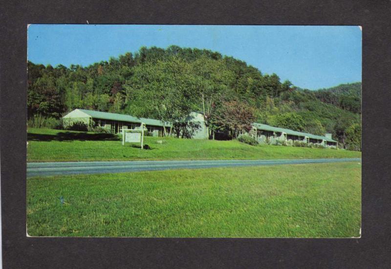NC Boundary Tree Motor Court Motel Cherokee Indians North Carolina Postcard