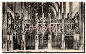 Old Postcard The cathedral Albi The jube