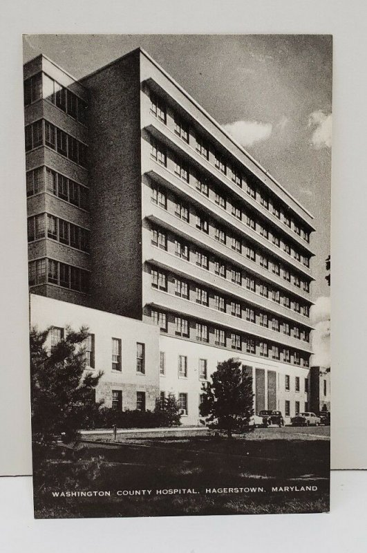 Washington County Hospital Hagerstown Md Vintage Artvue Postcard B5
