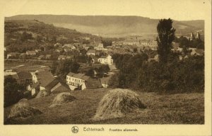 luxemburg, ECHTERNACH, Frontiere Allemande, German Border (1920s) Postcard