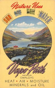 Vapo Path Bath Health Advertising Greetings Linen Vintage Postcard AA71512