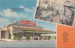 Postcard Cafe Du Monde New Orleans LA Louisiana