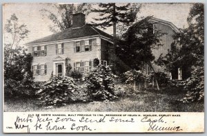 Vtg Shirley Massachusetts MA Old de Horte Mansion Helen Winslow 1906 Postcard