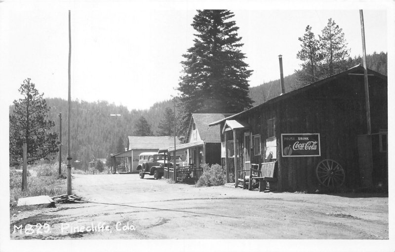 J38/ Pinecliffe Colorado RPPC Postcard c1940s U.S. Post Office Building  56