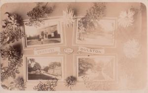 Greetings From Oulston Antique Real Photo Yorkshire Local Camerman Postcard